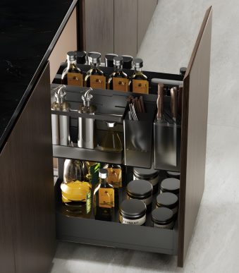 Giá Đựng Gia Vị Âm Tủ Bếp Đa Năng Taura 92840