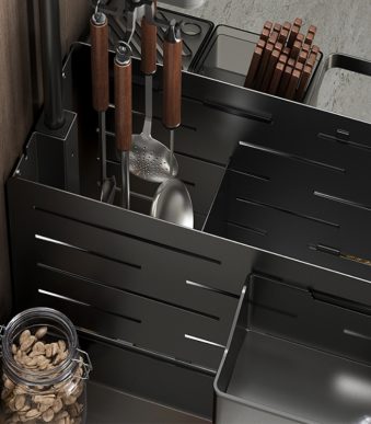 Giá Đựng Gia Vị Âm Tủ Nhà Bếp Đa Năng Taura 92840 (4)