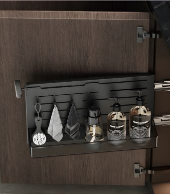 Kệ Đựng Chai Lọ Đồ Vệ Sinh Gắn Hông Tủ 92103G