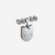 Bánh xe treo cửa lùa kính cường lực Taura DL-P04A