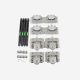 Bộ bánh xe và ray trượt cửa lùa cho tủ gỗ Taura DL-M132